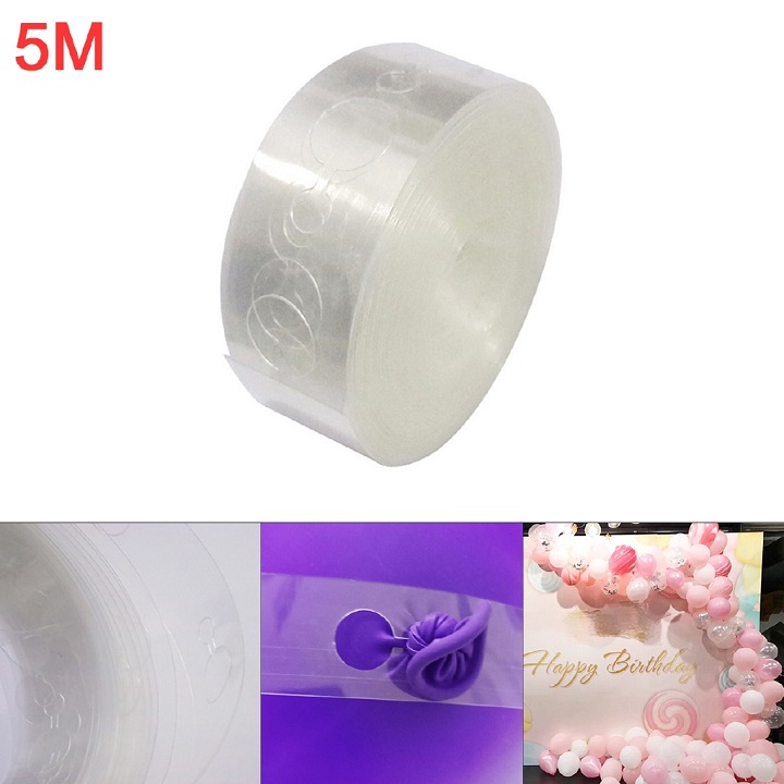Dây Đan Kết Bong Bóng Bay 5M Trang Trí Tạo Cổng Vòm Cho Buổi Tiệc Thêm Đẹp