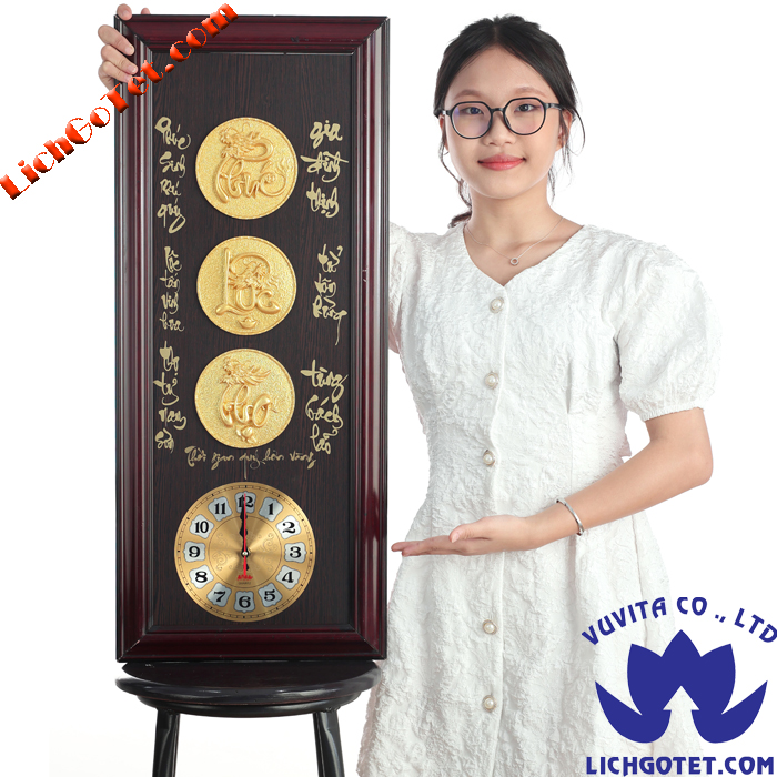 Đồng hồ phúc lộc thọ đồng xu