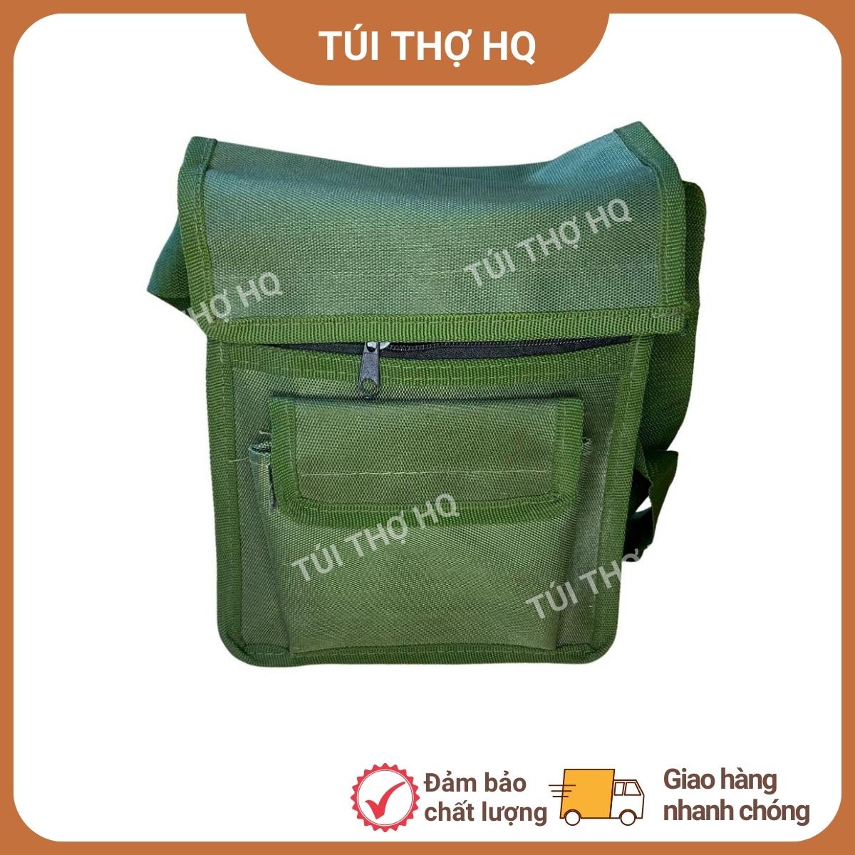 Túi đựng đồ nghề sửa chữa đeo chéo size nhỏ D21 x C29 cho thợ điện nước, điện lạnh - Túi Thợ HQ