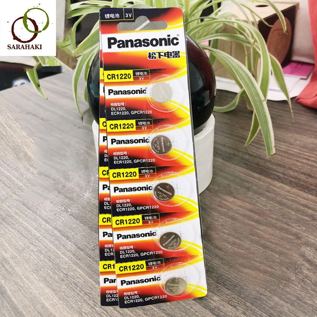 Combo 10 viên pin CR1220 Panasonic Lithium 3V chính hãng
