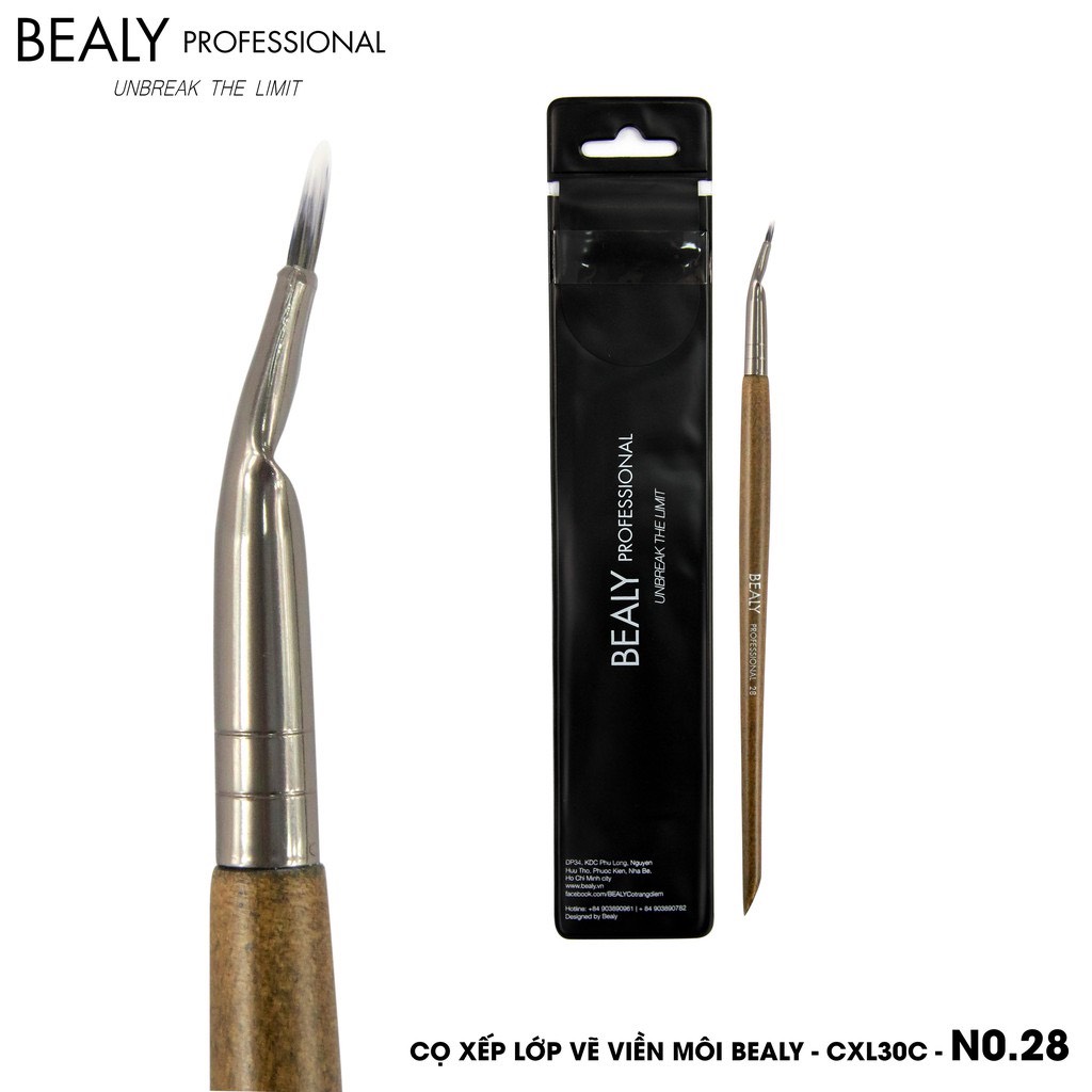 Cọ xếp lớp vẽ viền môi bealy - cxl30c - n0.28