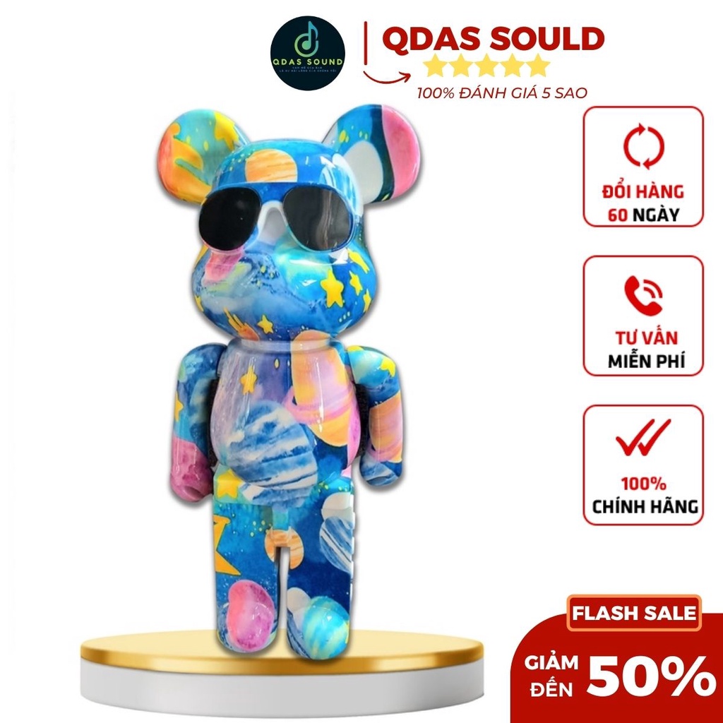 Loa mini bluetooth, loa mini，loa bluetooth bearbrick không dây bass mạnh nhiều màu dễ thương nhỏ gọn cực hot