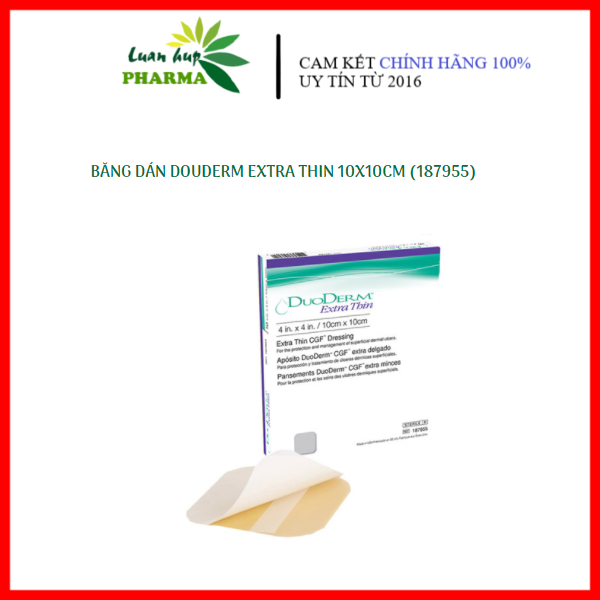 1hop Duoderm Extrathin 10×10 ConvaTec dán mụn, vết thương, sẹo...