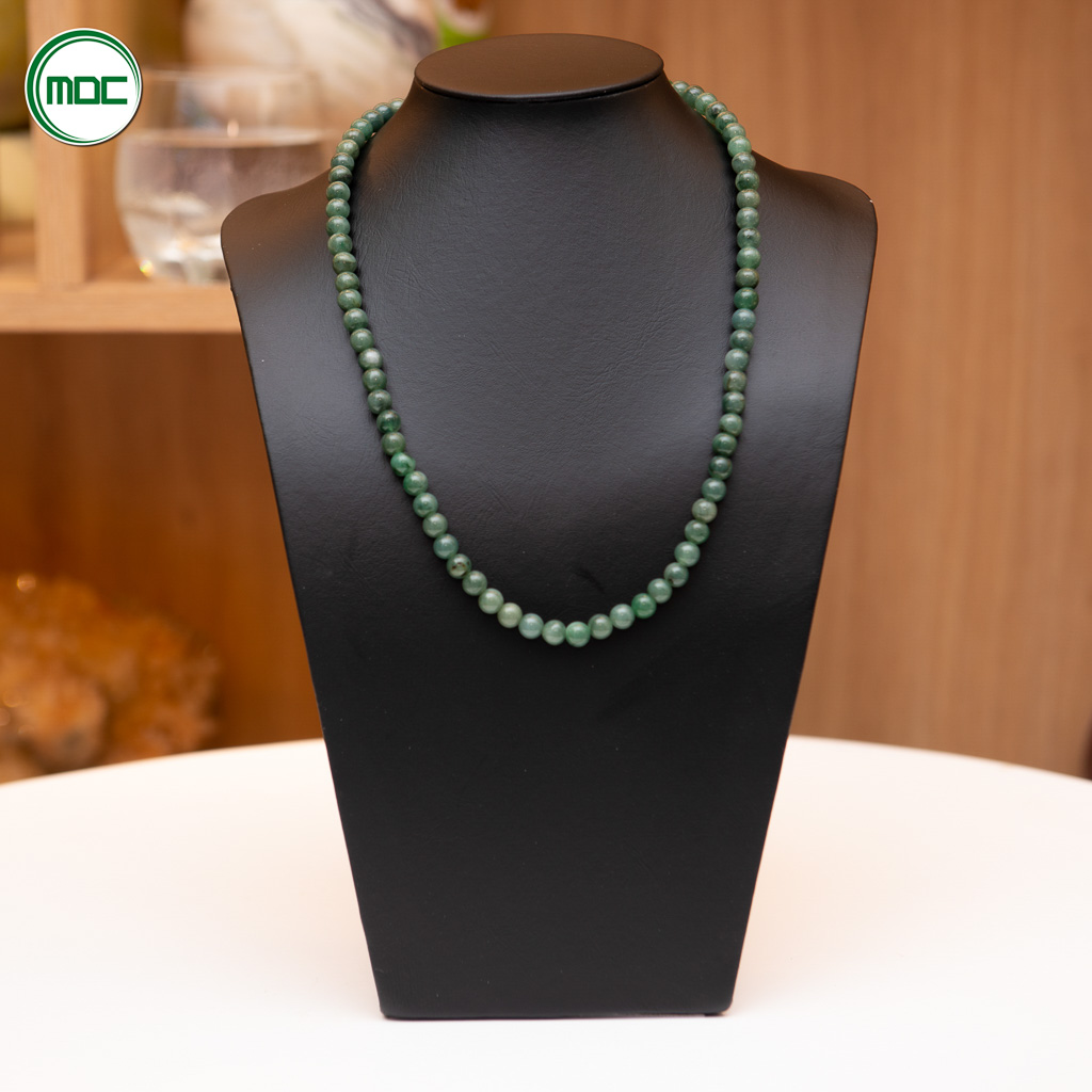 Tượng cổ da lớn trưng bày sản phẩm, chuỗi vòng, dây chuyền đeo cổ