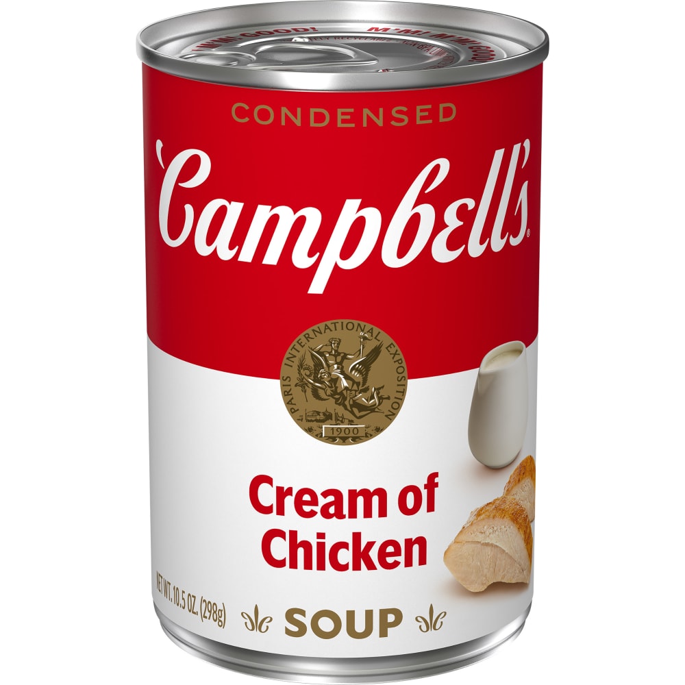 Súp Kem Gà Cô Đặc Đóng Hộp/Sốt Carbonara Campbell's Condensed Cream of Chicken, Hộp 298g (10.5 Oz.)