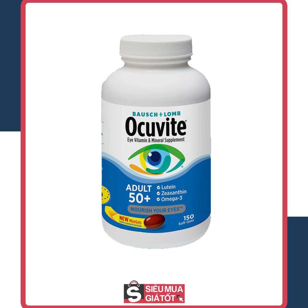 [Date 3.2025] VIÊN UỐNG BỔ MẮT OCUVITE ADULT 50 + BAUSCH & LOMB MỸ 150 VIÊN