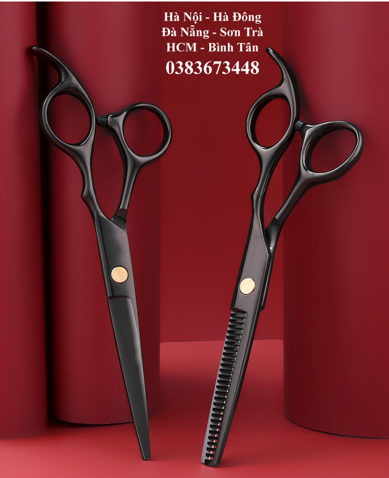 Kéo cắt tóc nam nữ 2 kéo cắt tóc Bộ 1 đôi kéo cắt kéo tỉa chuyên dụng  chất liệu cao cấp bằng thép không gỉ  MixASale