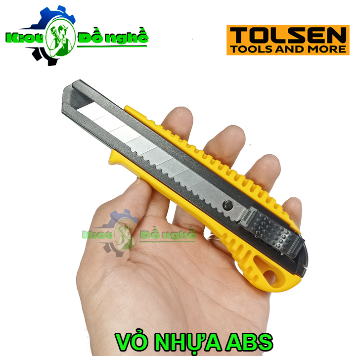 Dao rọc giấy tolsen 30001 – dao dọc giấy cao cấp cán nhựa 100x18 - kiot đồ nghề
