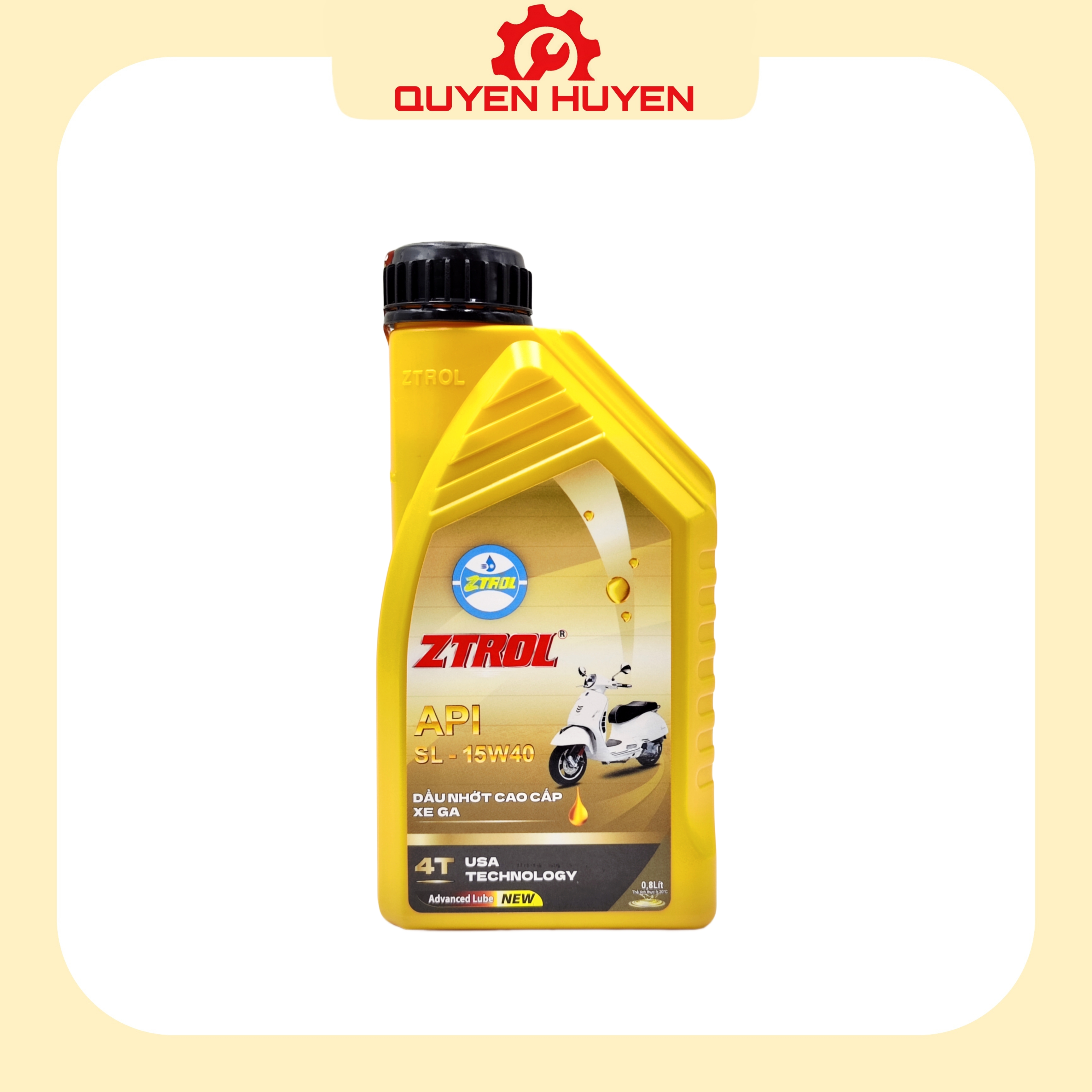 Dầu nhớt cao cấp xe tay ga ZTROL API SL - 15W40 - Air Blade, Click, Vision, Lead, SCR, SH, Liberty,