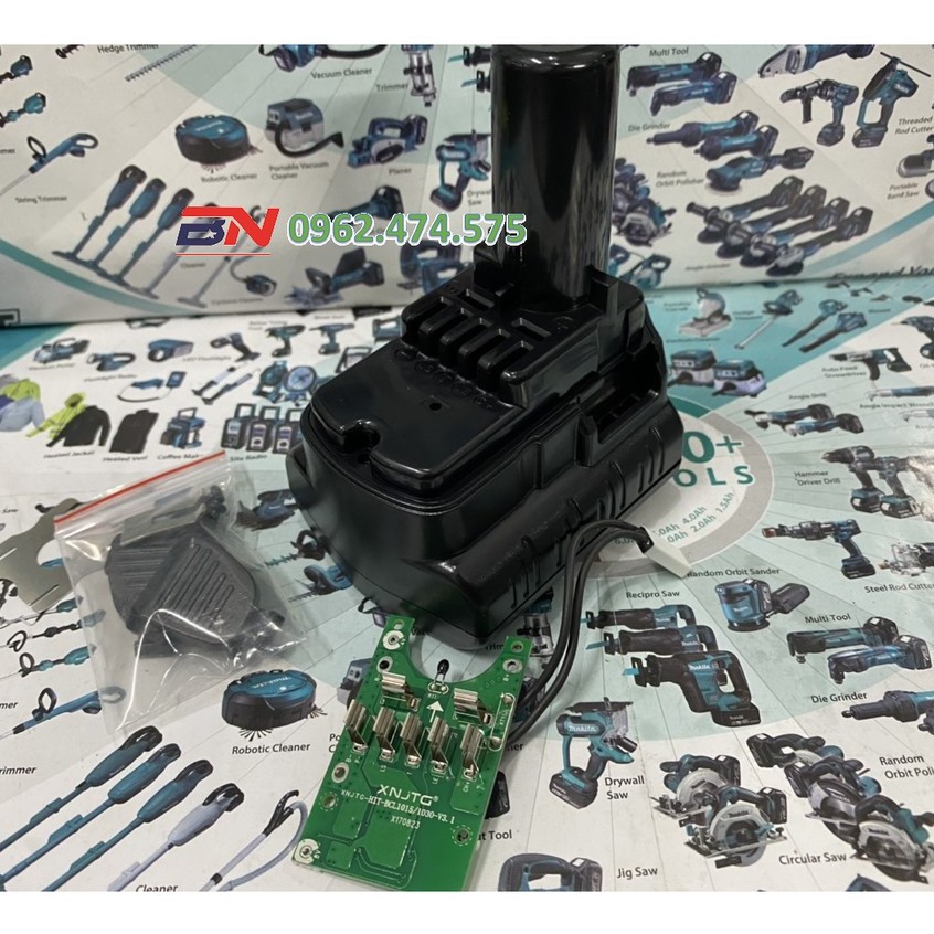 Vỏ Mạch Pin Hitachi 10.8V 3S 2P Li-Ion, Nhận Sạc Zin.