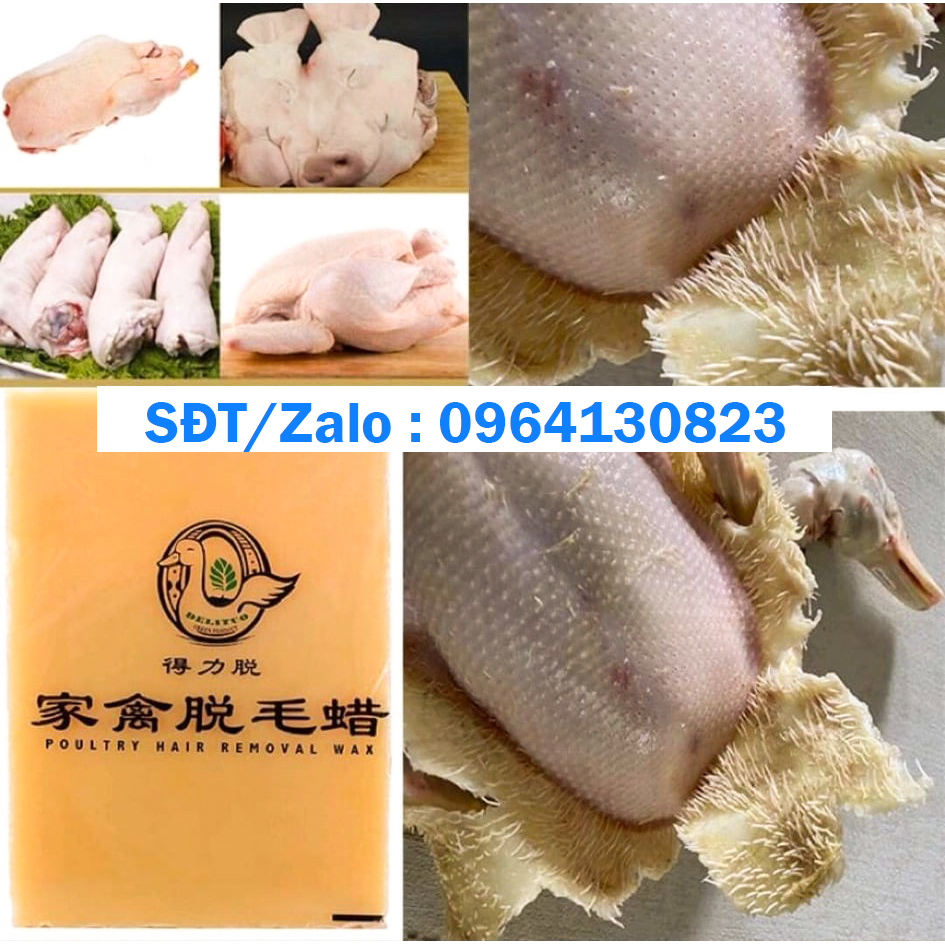 Combo 5kg sáp + 1kg bột kiềm + dao làm lòng