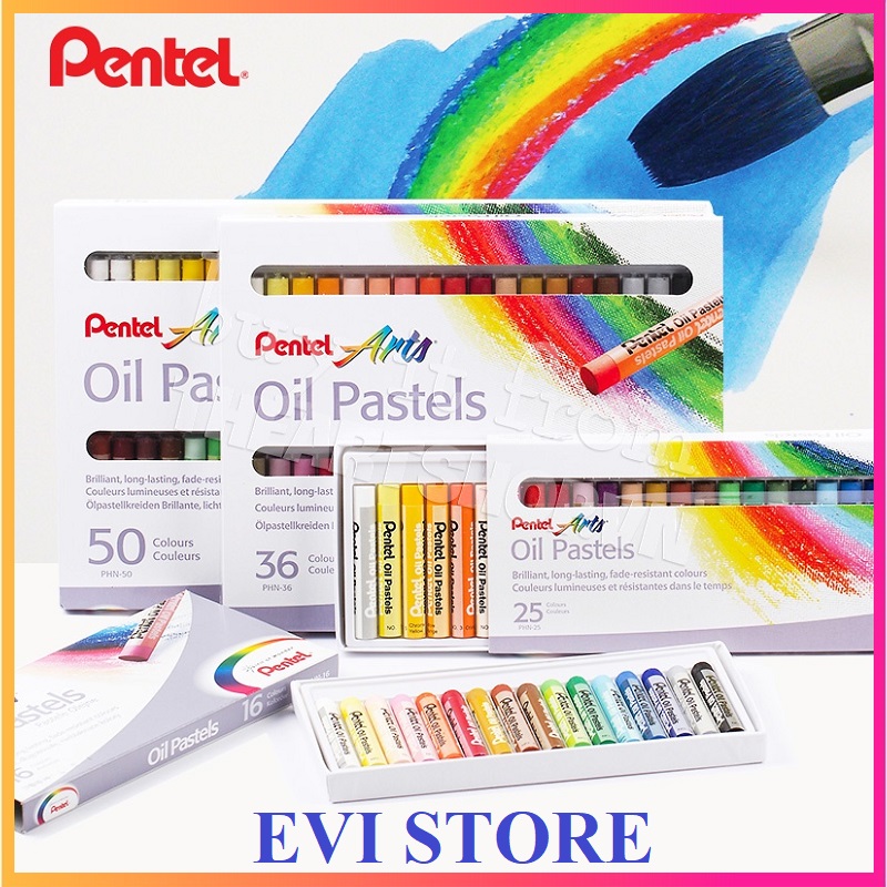Sáp màu dầu nhật bản pentel oil pastel phn bộ 12/16/25/36/50 màu / sáp dầu pentel