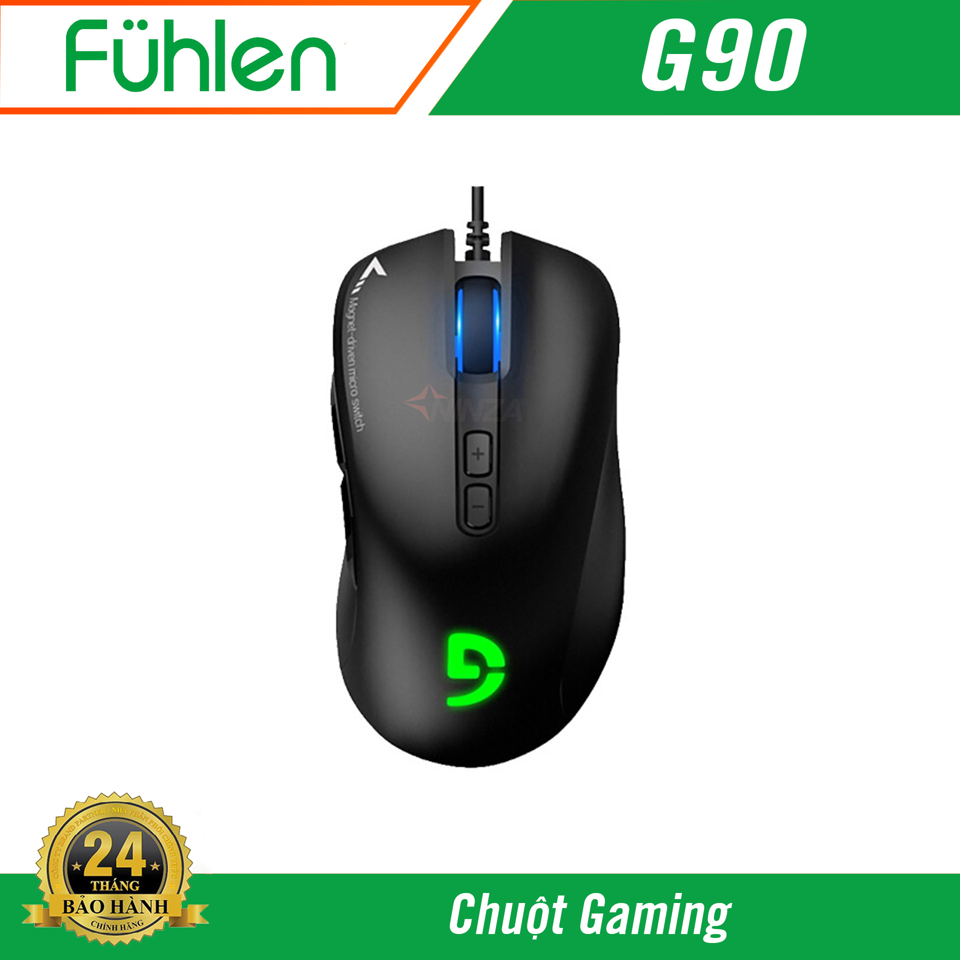Chuột chơi game Fuhlen G90 switch bất tử - Bảo hành 1 đổi 1 chính hãng.