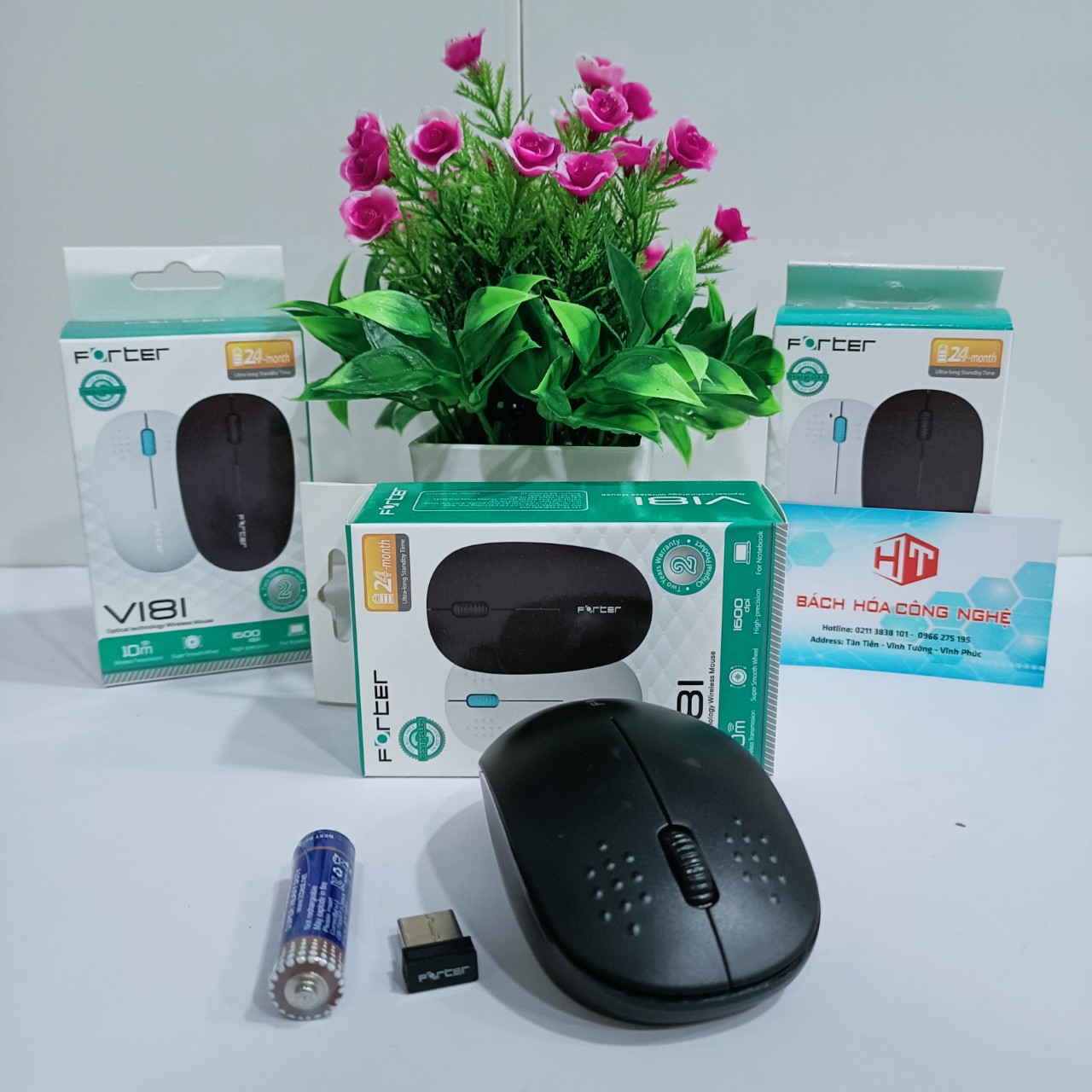 Chuột không dây Forter V181 - Tặng kèm pin