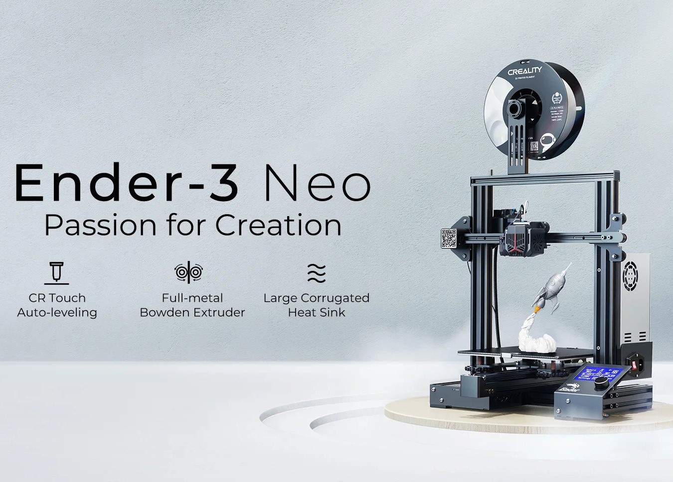 Máy in 3d creality ender 3 neo khổ in 220250mm cân bàn tự động với cr-touch