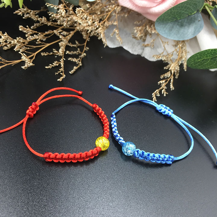 Vòng tay handmade đính hạt đá tuyết V24 Vòng tay KIMII