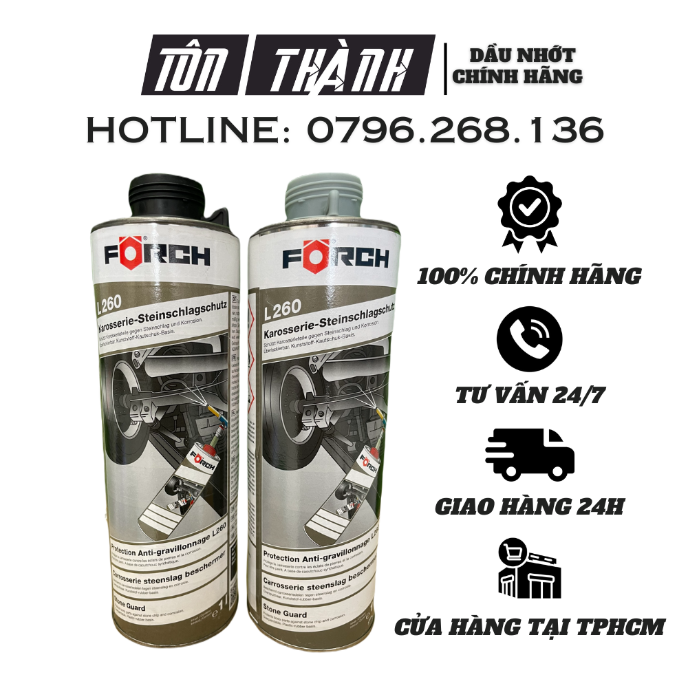 [ HÀNG CHÍNH HÃNG ] Phủ Gầm FORCH chống ồn, bảo vệ gầm xe (1000ml)