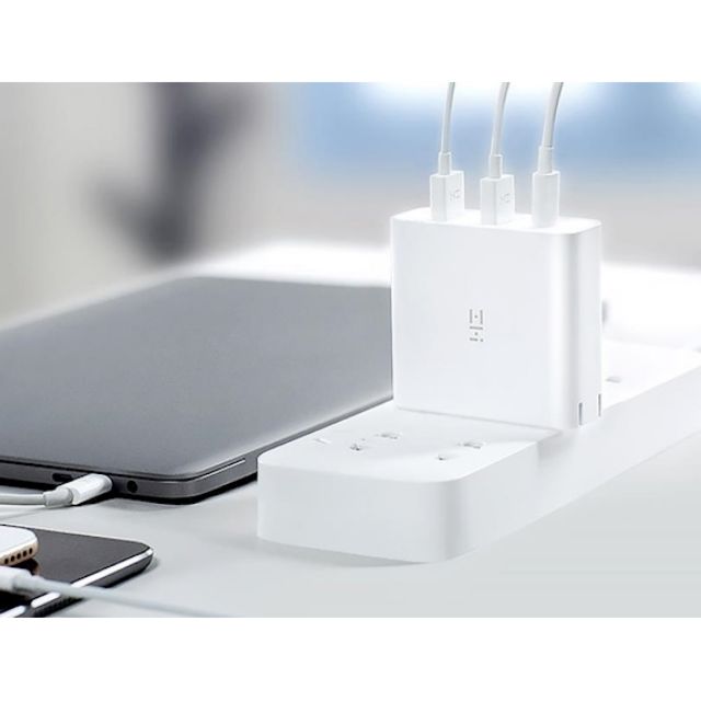 Củ Sạc Nhanh 65w XIAOMI Chuẩn PD 3 Cổng Xiaomi ZMI 65W fast charge version 3 ports HA832