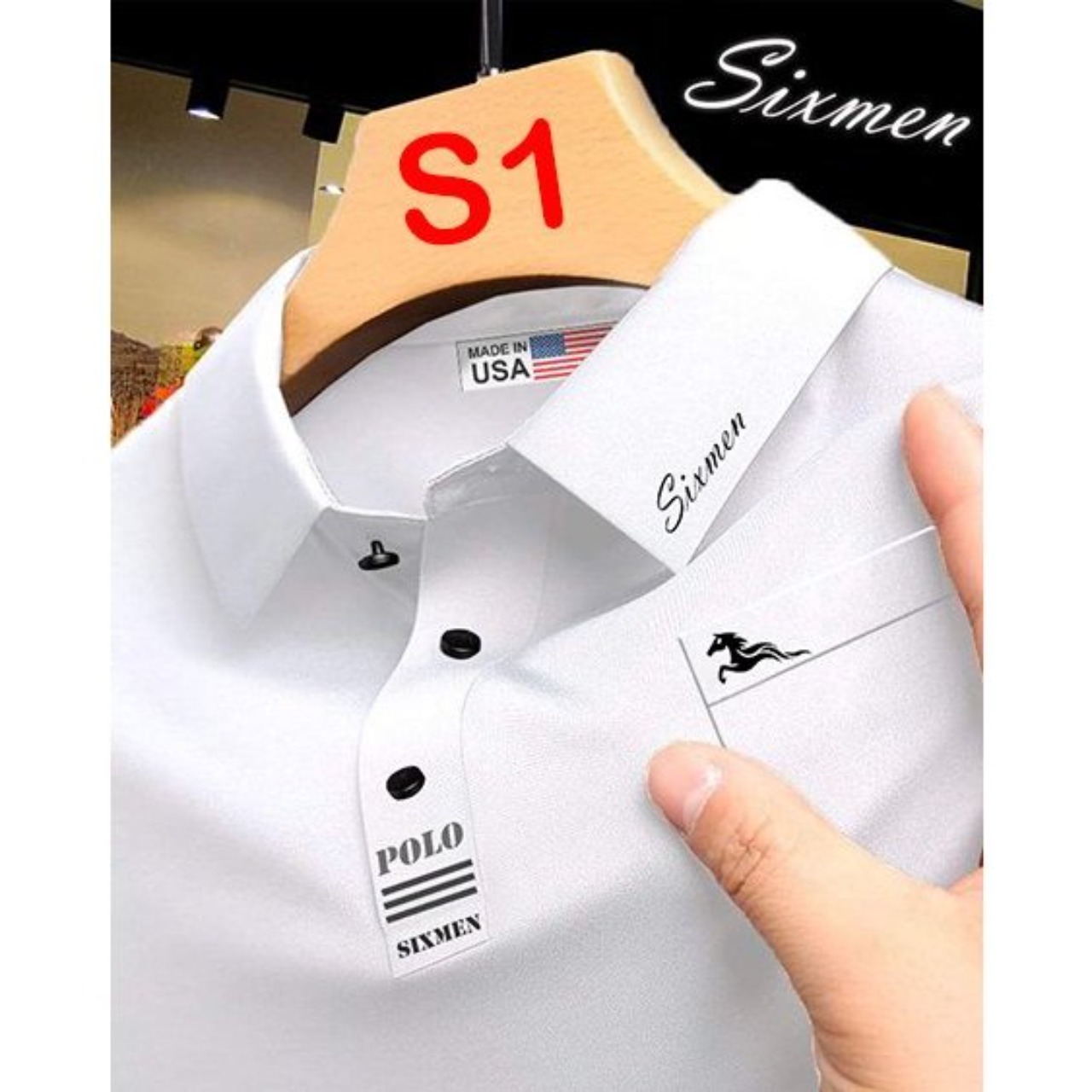 [GIẢM GIÁ 40%] Áo POLO SIXMEN thiết kế vải cotton cá sấu cao cấp ngắn tay cực sang 2024 [TN11] - 2