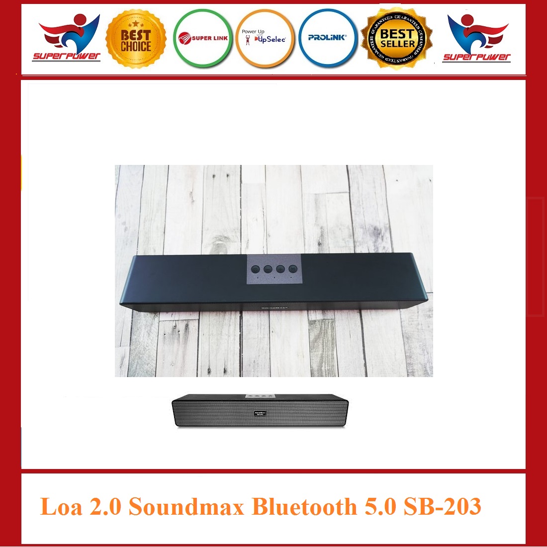 Loa 2.0 Soundmax Bluetooth 5.0 SB-203
