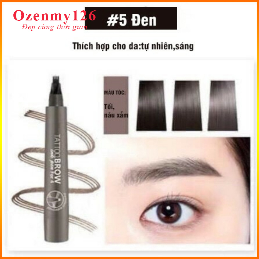 [ĐẸP- XS] Bút kẻ mày chỉ sợi 4d Ozenmy rẻ, đẹp năm 2021 chống nước, lâu trôi,đường kẻ chân thật, sắc nét
