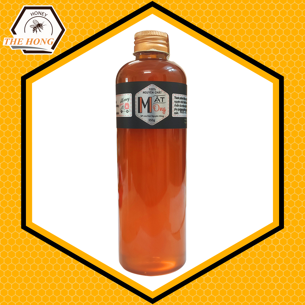 Mật Ong Nội Địa 350gr THẾ HỒNG Nguyên Chất Từ Núi Rừng Đắk Lắk