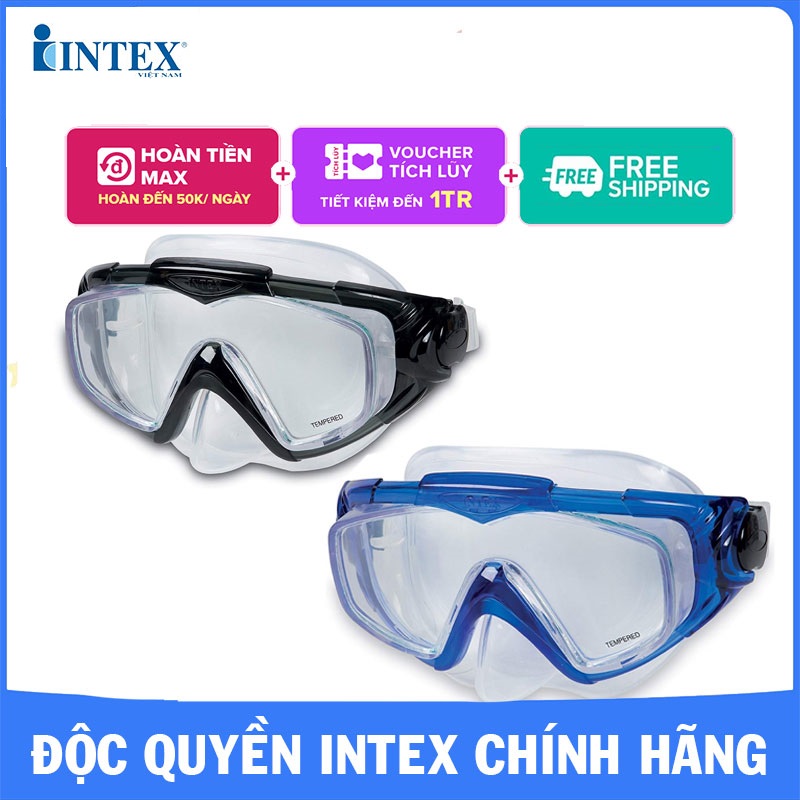 Kính bơi cao cấp người lớn INTEX 55981 Kính bơi Kính bơi dưới nước- Giao màu ngẫu nhiên
