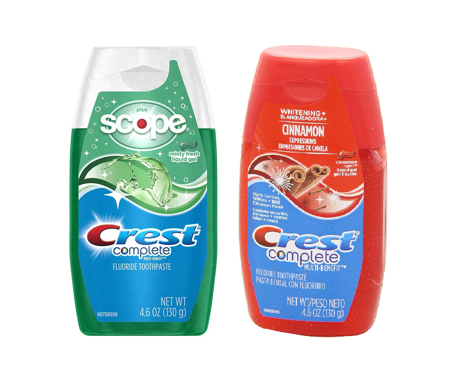 Kem đánh răng dạng gel Crest Complete Multi-Benefit Fluoride Liquid Gel Toothpaste 130g (Mỹ)