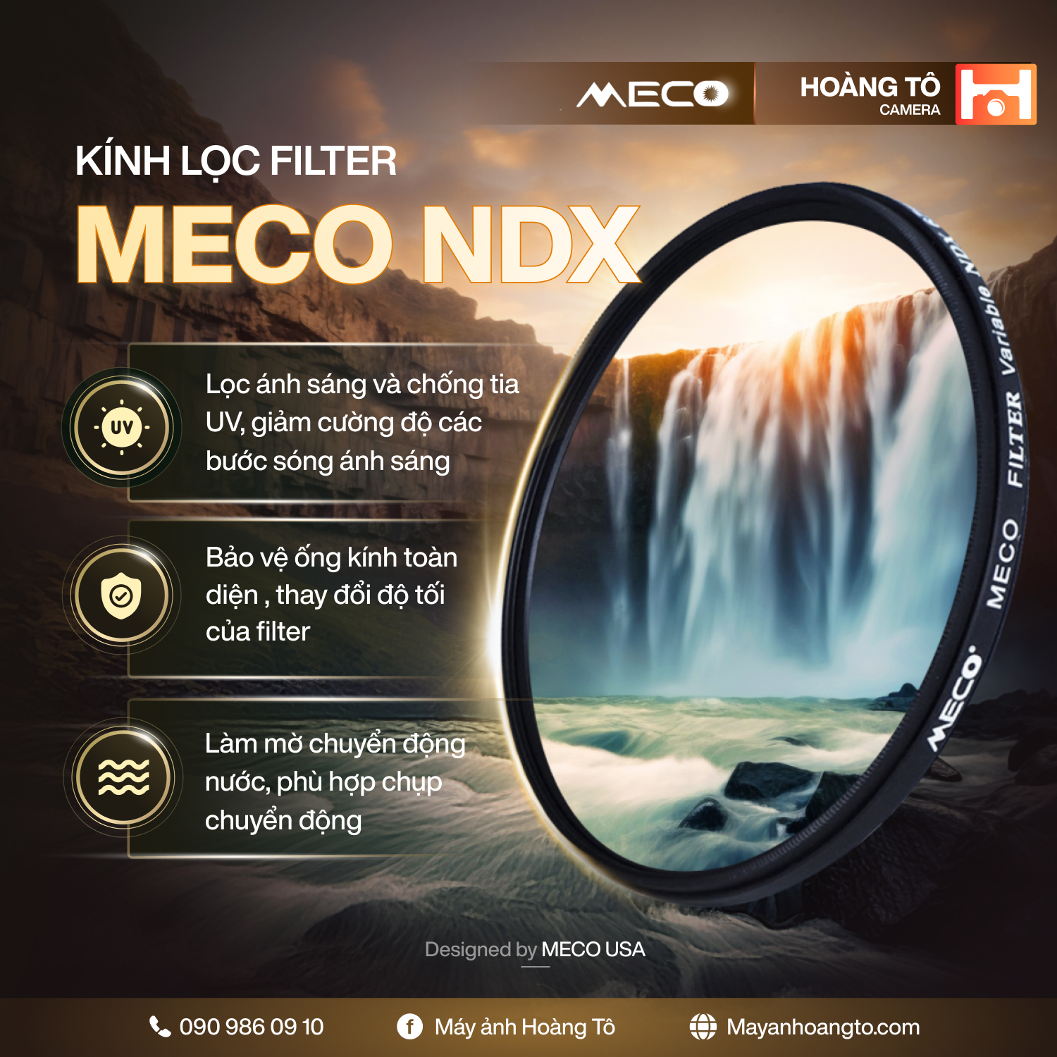 Kính Lọc Filter MECO ND-X Cao cấp – Chính hãng từ Mỹ