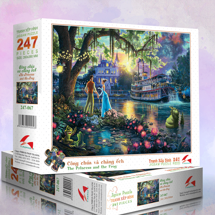 Tranh xếp hình 247 mảnh Tia Sáng - CÔNG CHÚA VÀ CHÀNG ẾCH
