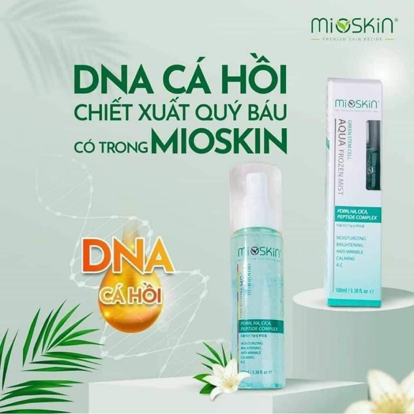 Xịt khoáng tế bào gốc MIOSKIN, xịt dưỡng chiết xuất hoàn toàn từ thiên nhiên, rất nhẹ dịu, không chứa các chất gây hại cho da - Phụng Hoàng Cosmetics & Beauty