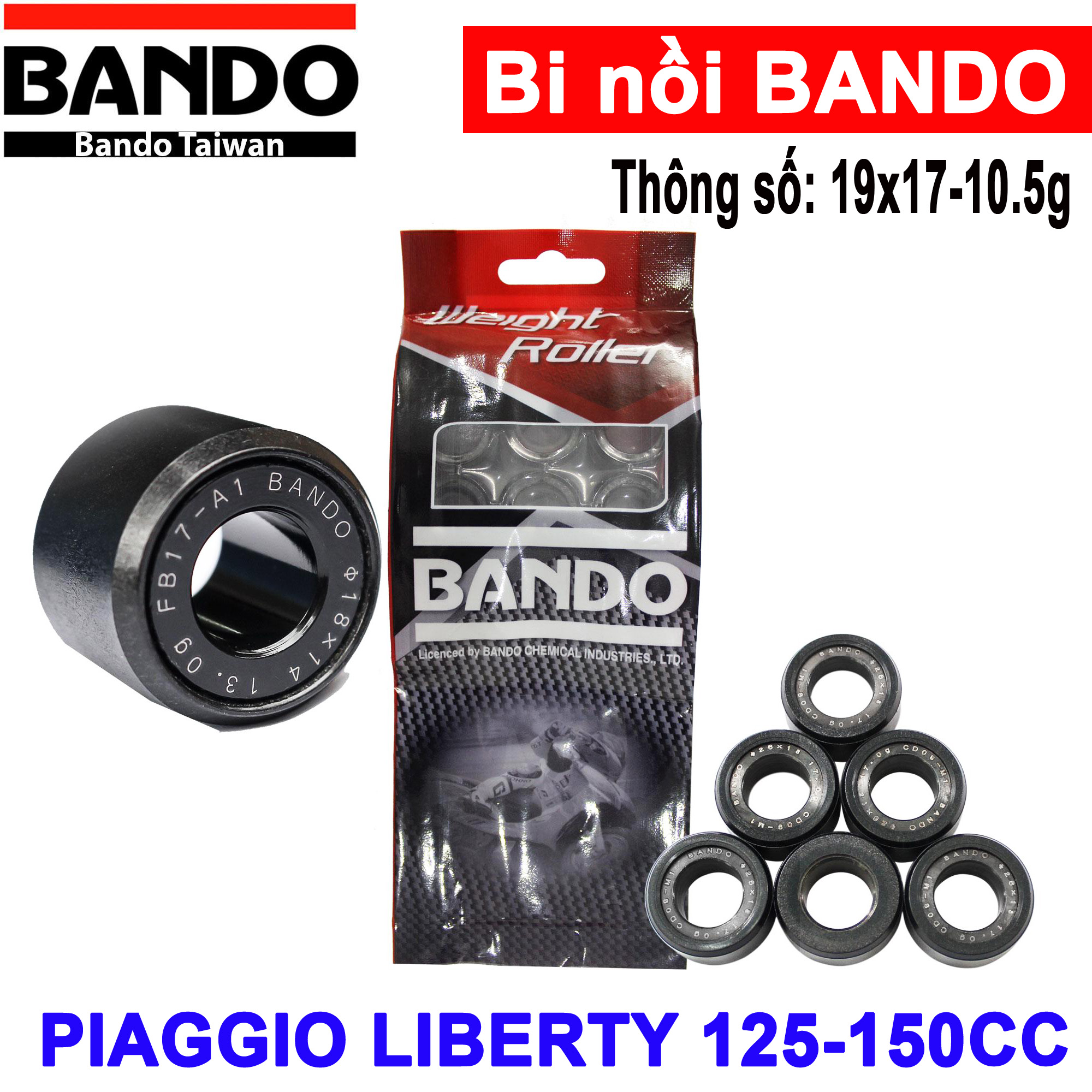 Bi nồi piaggio liberty 125-150cc - bi nồi bando thái lan