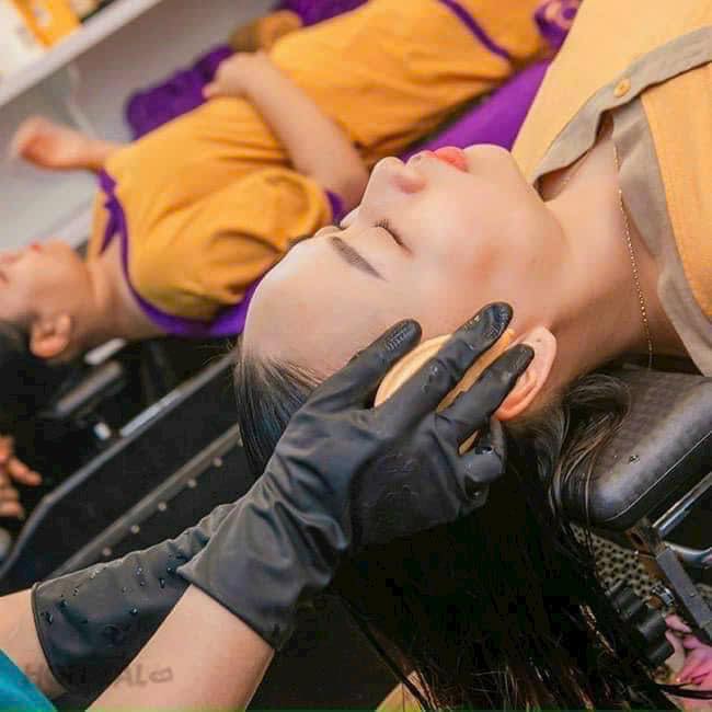 Găng Tay Gội Đầu Spa, Gội Đầu Dưỡng Sinh - 10 Đôi