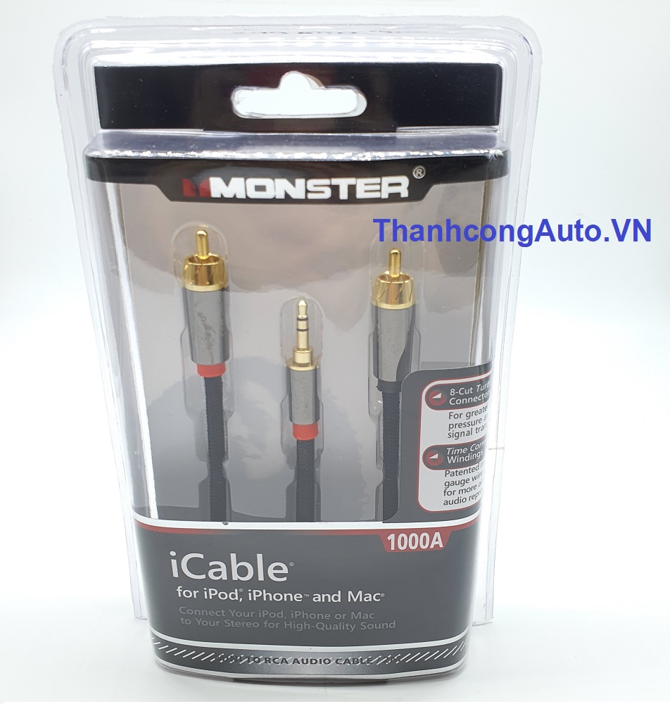 Dây tín hiệu âm thanh Monster 1000A 3.5 - RCA
