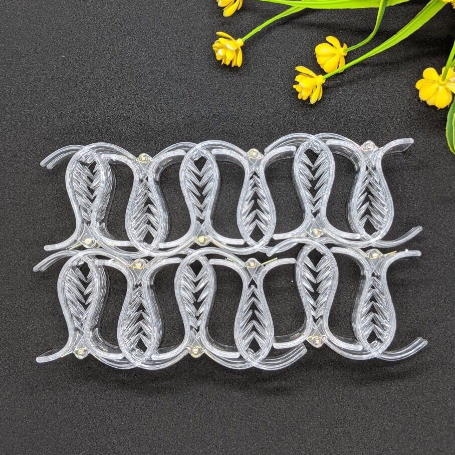 SET 12 KẸP TÓC CÀNG CUA TRONG SUỐT (COMBO 12 Chiếc)