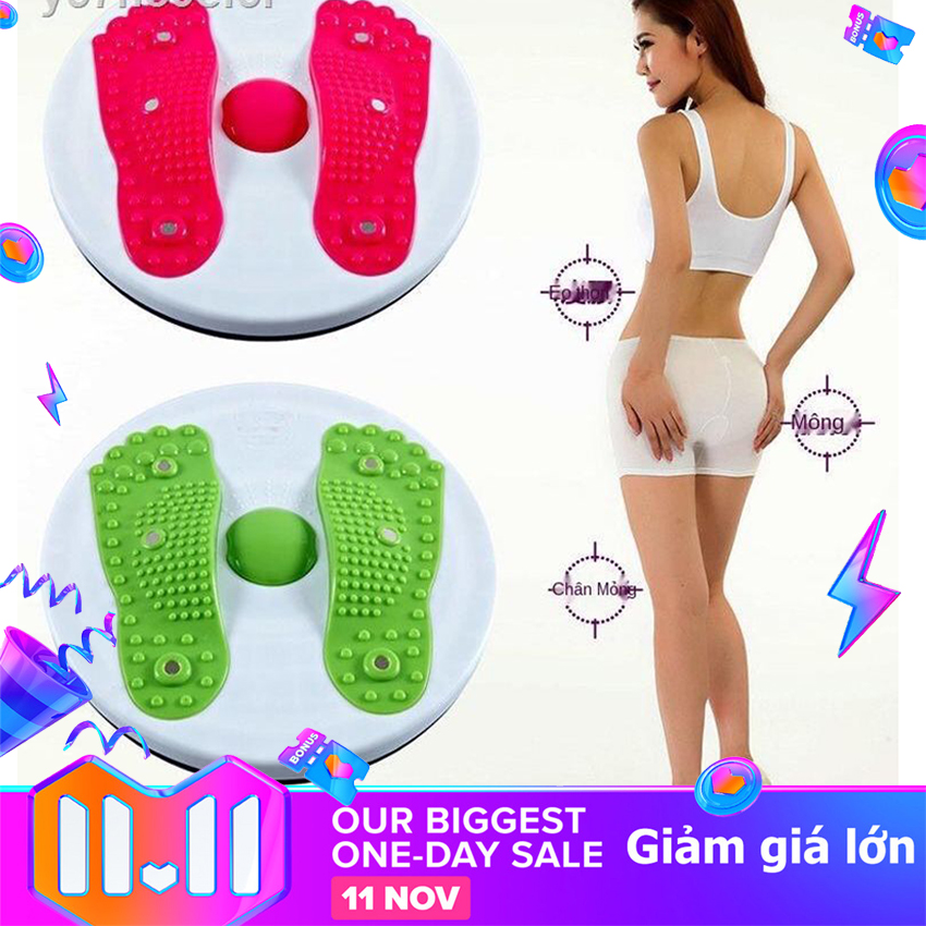 Đĩa xoay eo giảm cân, dụng cụ tập cơ bụng tại nhà , gọn nhẹ , đánh tan mỡ bụng, giúp eo thon gọn