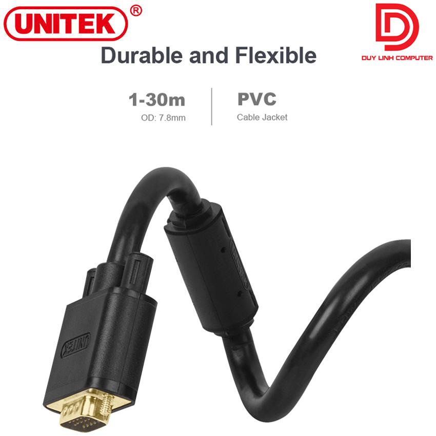 Dây vga dài 50m chính hãng unitek y-c518c chất lượng cao
