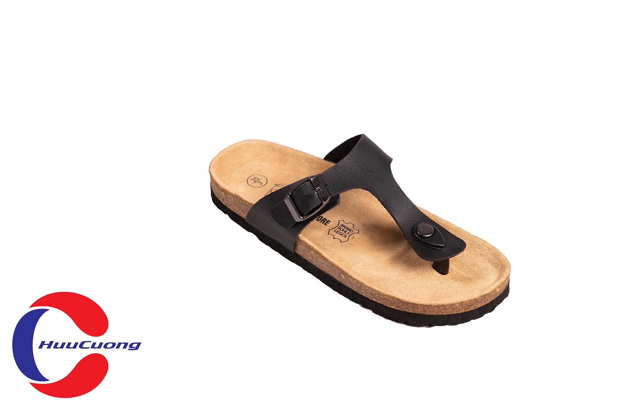 Dép sandal kẹp ngón nam nữ đế trấu