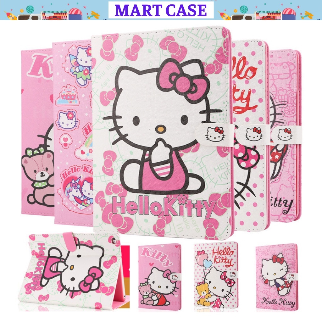 Vỏ ipad❅☽❏ bao da ipad hello kitty ốp ipad air 2/air 1/pro 10.5/air 3/10.2 gen 7/8/2017/2018...mart case
