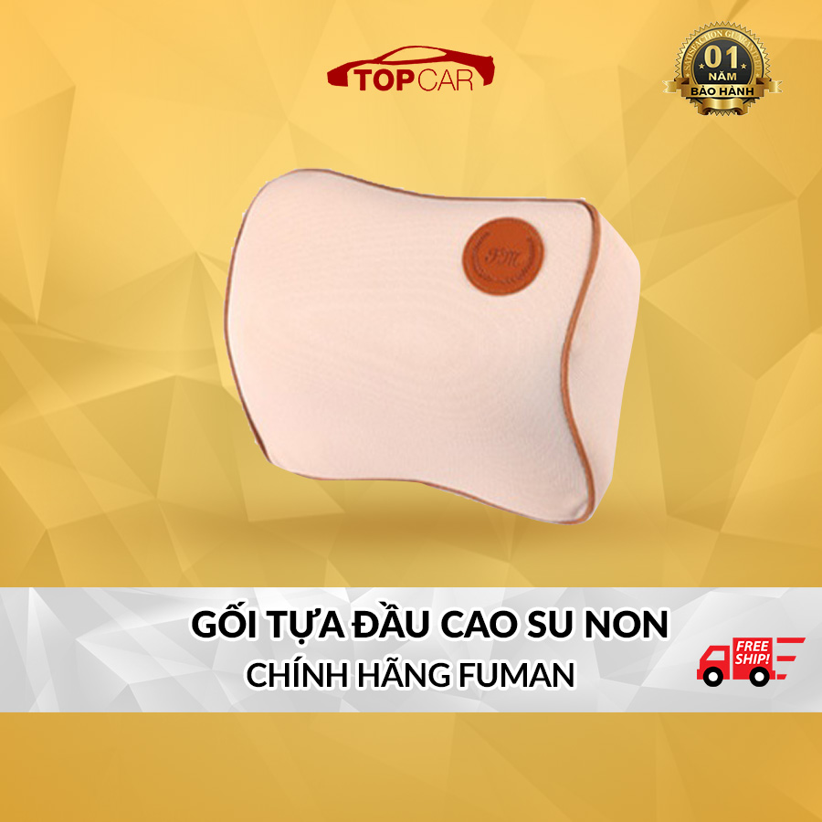 CHÍNH HÃNG FM | GỐI TỰA ĐẦU Cao Su Non Cao Cấp Siêu Đàn Hồi Cho Ghế Ô Tô Sang Trọng, Đẳng Cấp