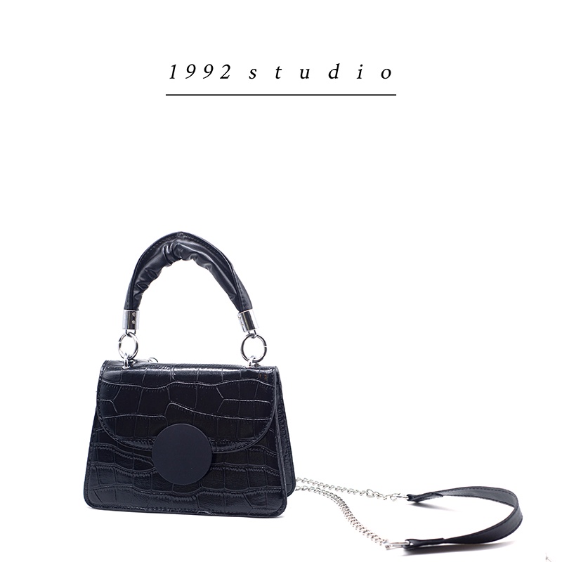 Túi Xách Nữ/ 1992 S T U D I O/ Mela Bag/ Màu Đen Trắng