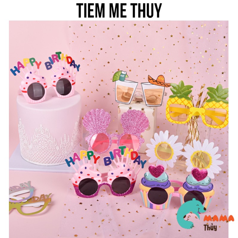 Kính nhựa cupcake trang trí sinh nhật