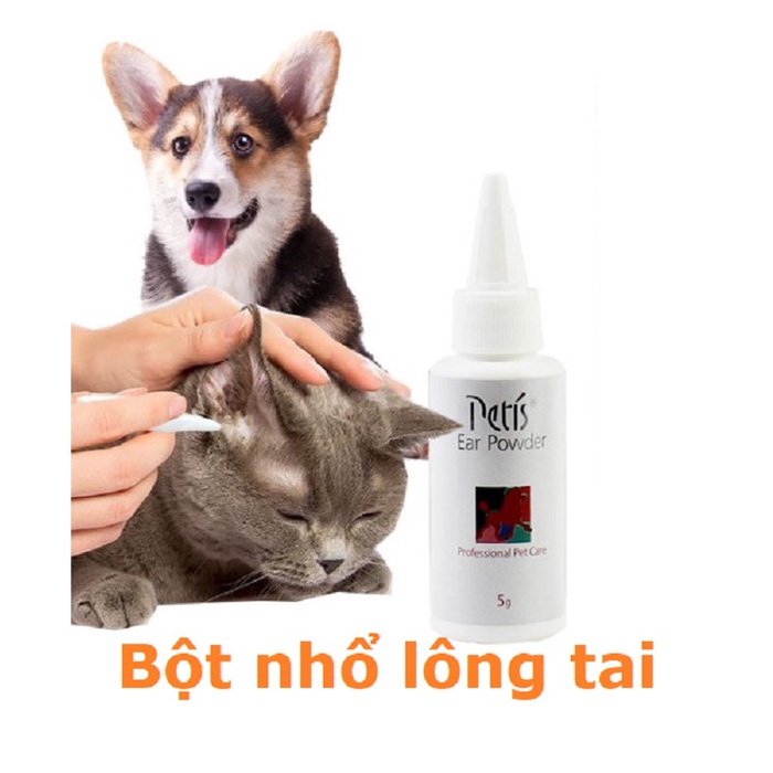 Bột nhổ lông tai chó mèo Petis