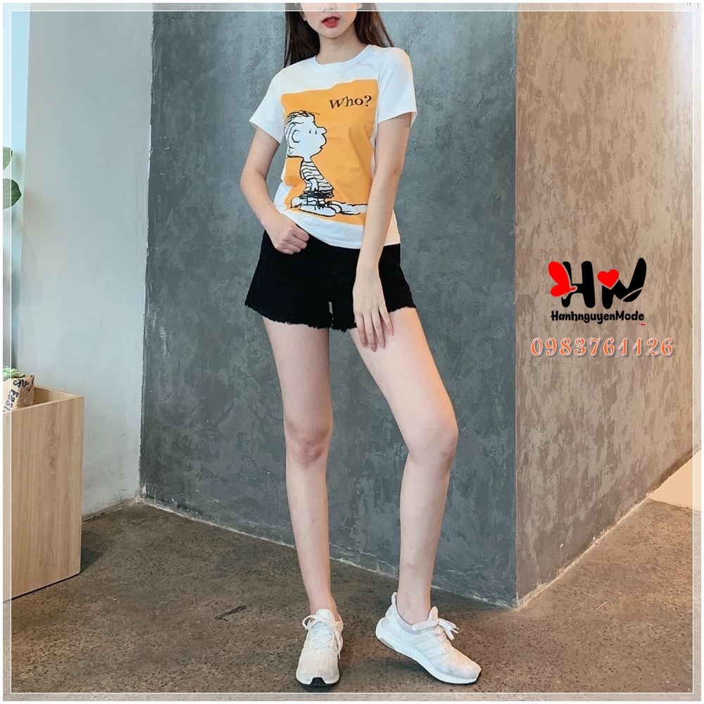 Áo phông nữ hàng VNXK - Áo thu nữ xuất dư xịn - Áo thun nữ đẹp giá rẻ - Áo thun Who siêu xinh - hanhnguyenMode