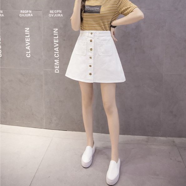 Chân váy jeans chữ a ulzzang quảng châu vjn3