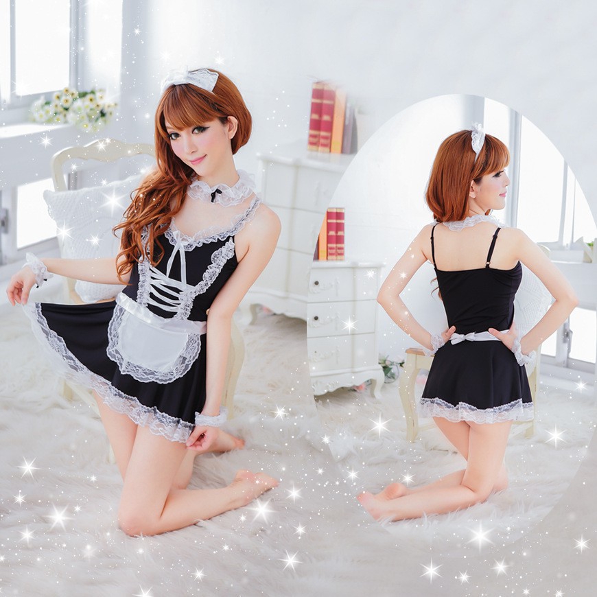 Váy Ngủ Dễ Thương Cosplay Cô Hầu Gái (MS9039)