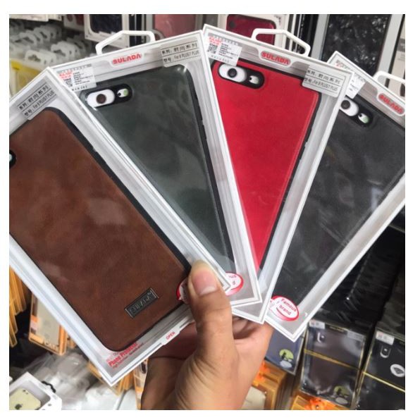 Iphone 7 plus/ 8 plus_ ốp lưng vân da hiệu sulada cao cấp