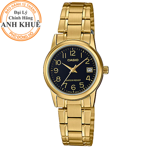 Đồng hồ nữ dây kim loại casio anh khuê ltp-v002g-1budf