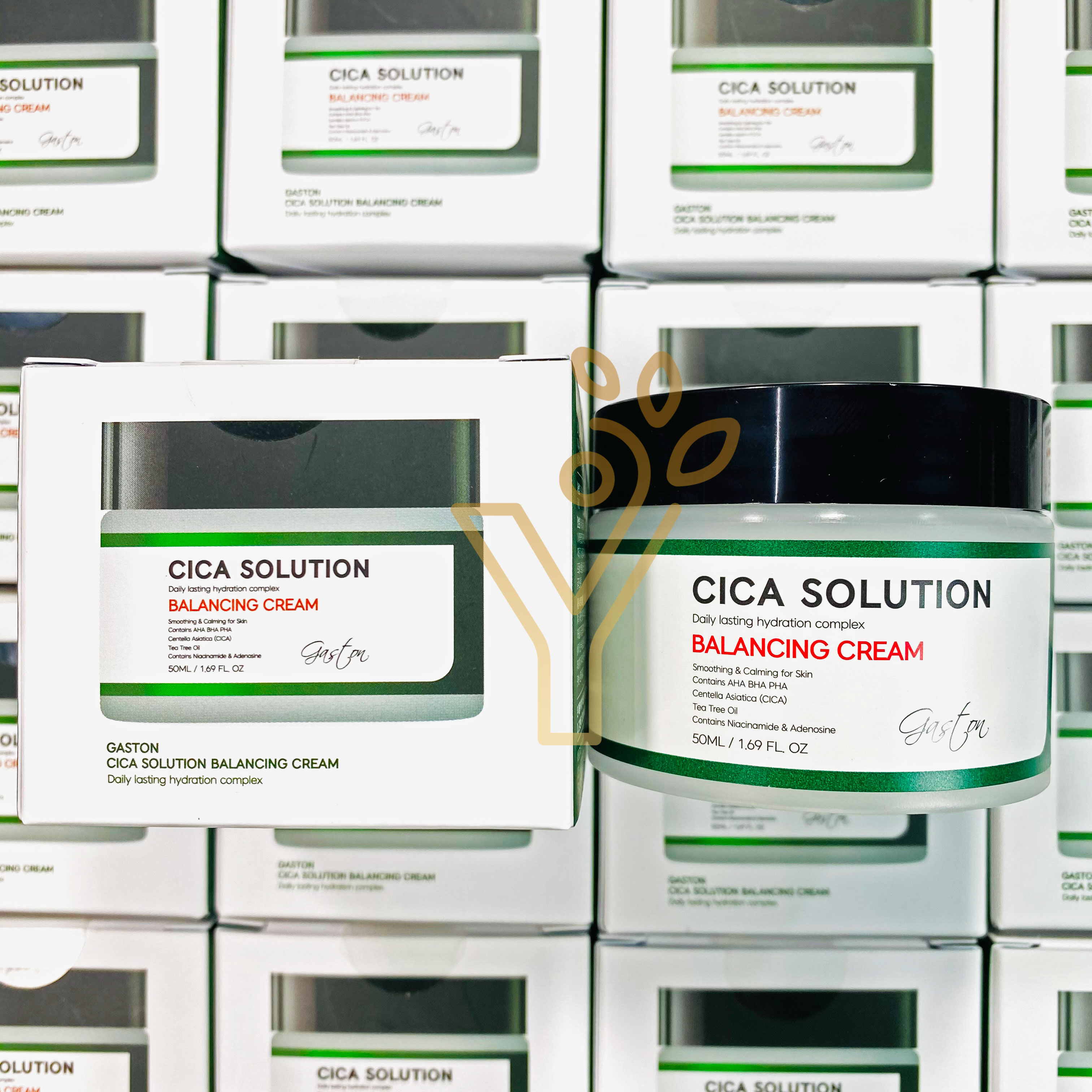 Kem Dưỡng Ngừa Mụn Chiết Xuất Trà Trà - Làm Dịu Da - Gaston Cica Solution Relax Balancing Cream