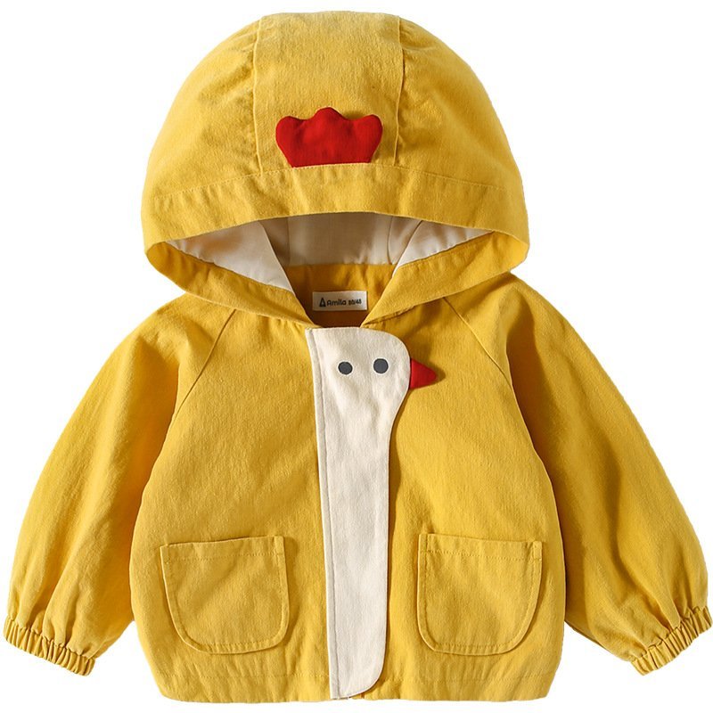 Quần Áo Trẻ Em-áo khoác hai lớp cho bé trai gái hình gà con siêu cute-thời trang cao cấp cho bé sản xuất tại Việt Nam